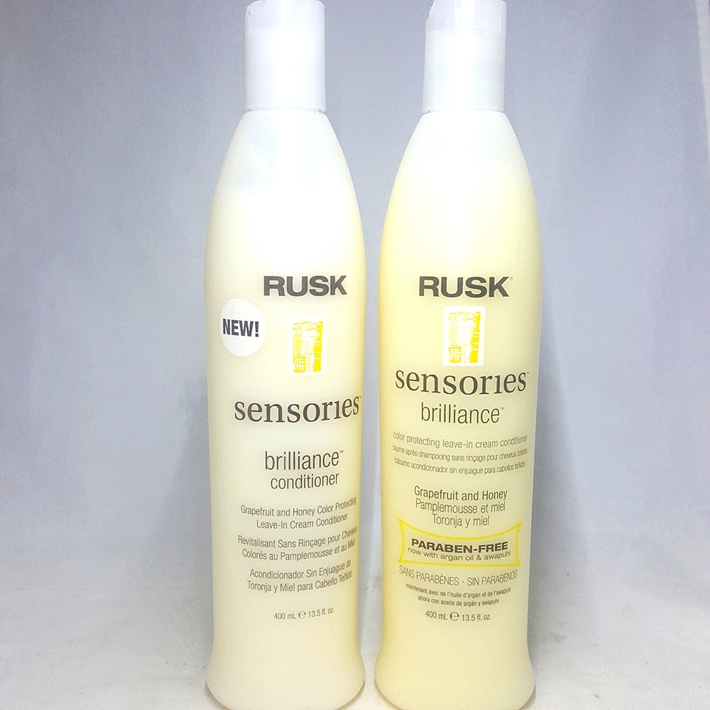 Lot of 2 rusk sensors brilliance conditioner grapefruit and honey 13.5
